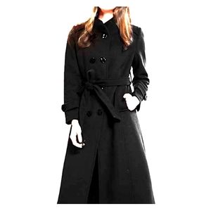 Escalier Plus Size Wool Blend Trenchcoat
